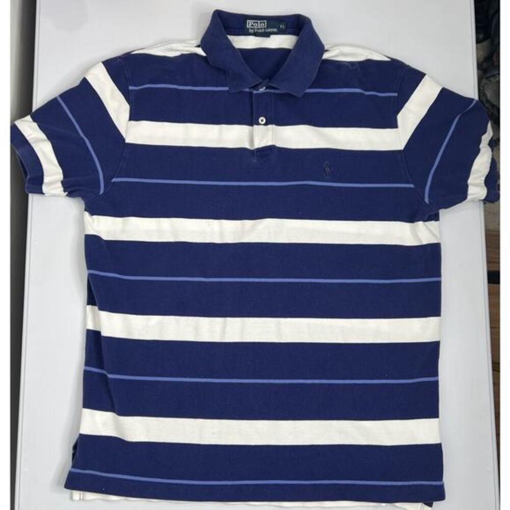 Polo by Ralph Lauren Polo Shirt Blue White Stripes Men’s XL